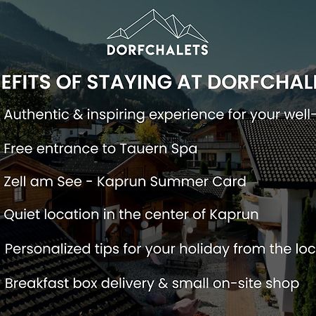 Dorfchalets & Apartments - Authentic Experience In Centre Of Kaprun Including Tauernspa And Summercard Exterior photo